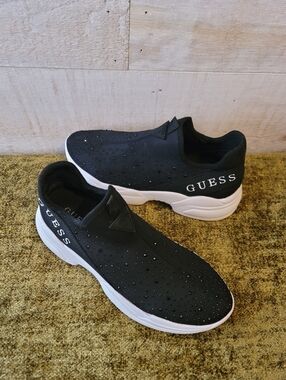 Bedazzled Guess Slip On Shoes